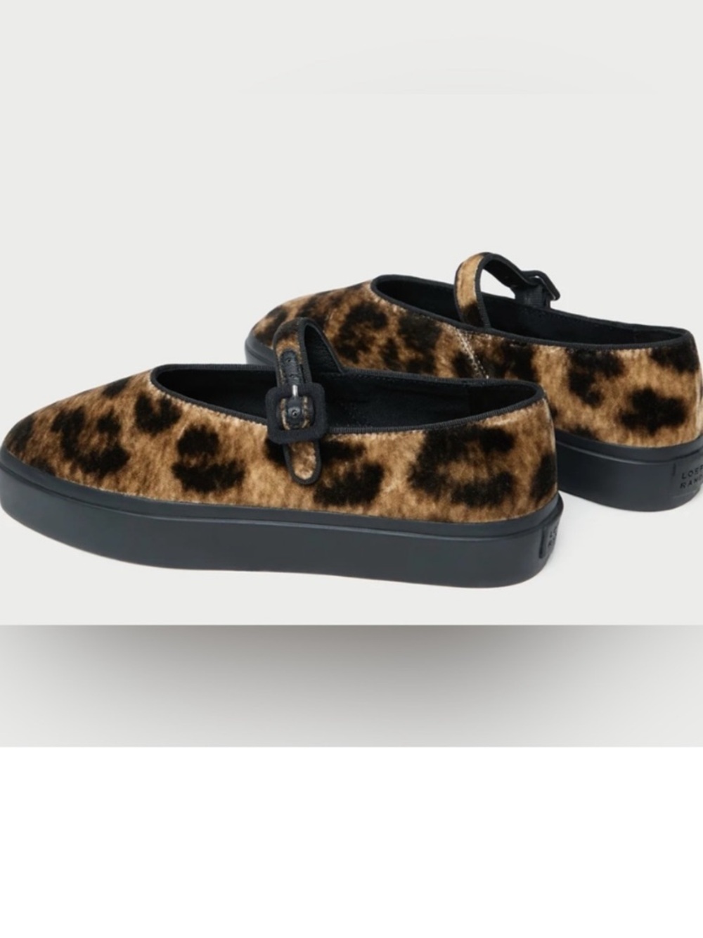 Loeffler Randall Faux Fur Mary Jane Slip-On Sneakers - Brown & Black